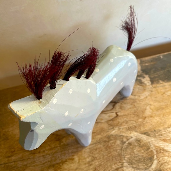 SWEDISH DALA STYLE w/Real HORSE Hair Handmade 14” - Picture 11 of 13